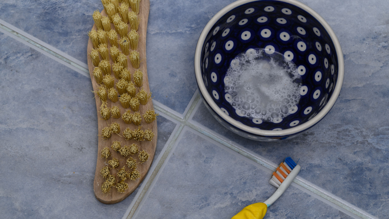 Mix Just Three Simple Ingredients and Apply Them to Grout: In 15 Minutes, It Looks New Again