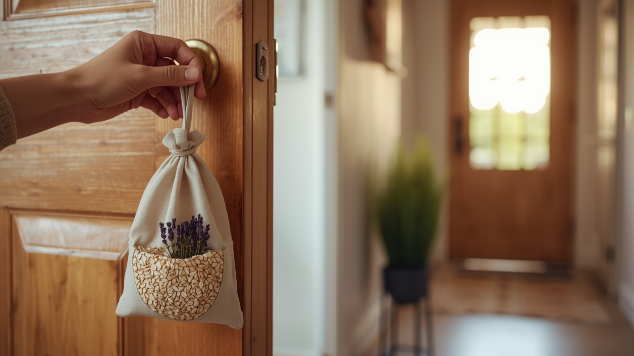 What’s the point of hanging a bag of oats on your front door, and why do people swear by it?
