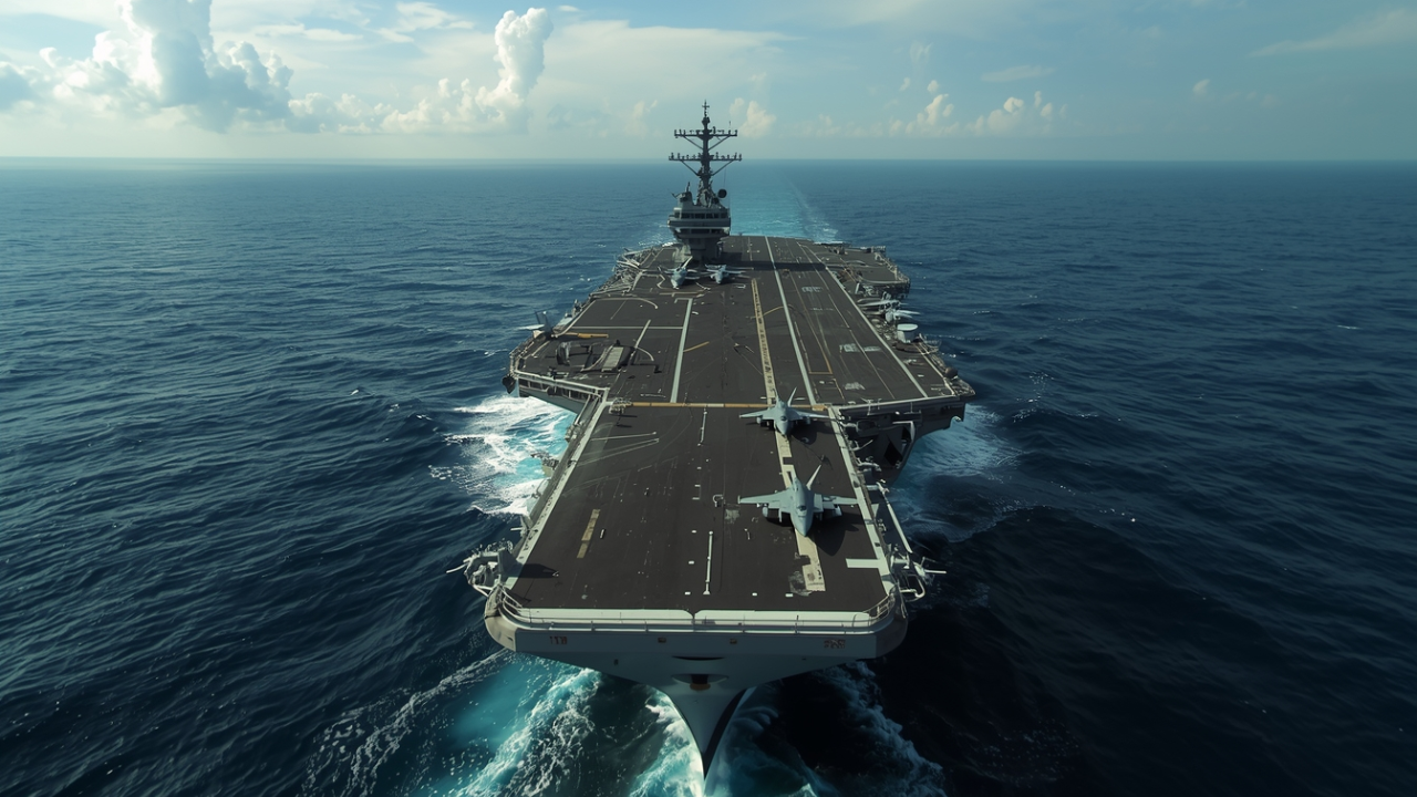 With Its 337 Metres and 100,000 Tonnes, the World’s Largest Aircraft Carrier Rules the Oceans
